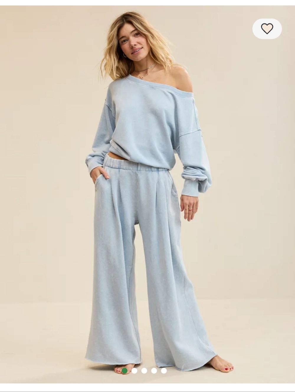 AERIE Street Trousers - Cloud Wash Size Medium